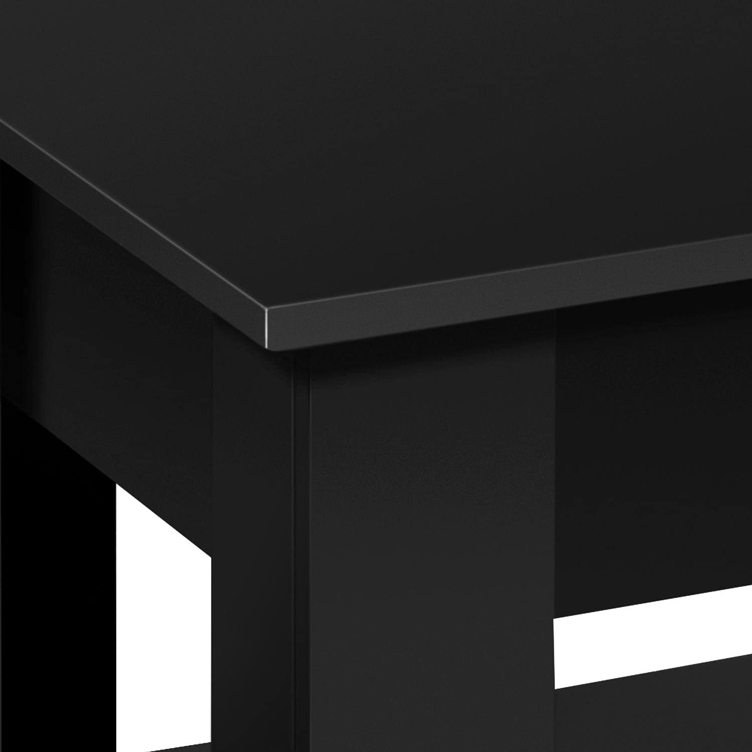 Yaheetech Table Basse avec Plateau Relevable en Bois MDF, Table de Salon Moderne avec Compartiment Caché et Porte-Revues, Une Étagère de Rangement, Bureau Chambre Salon