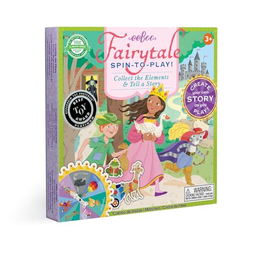 eeBoo Fairytale Spinner Game, Story Building Game, Ages 5+, 2-4 Players - image 1