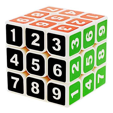 GoodCube Sudoku 3x3 Magic Cube Stickerless 3x3x3 Number Speed Cube Puzzle Cover