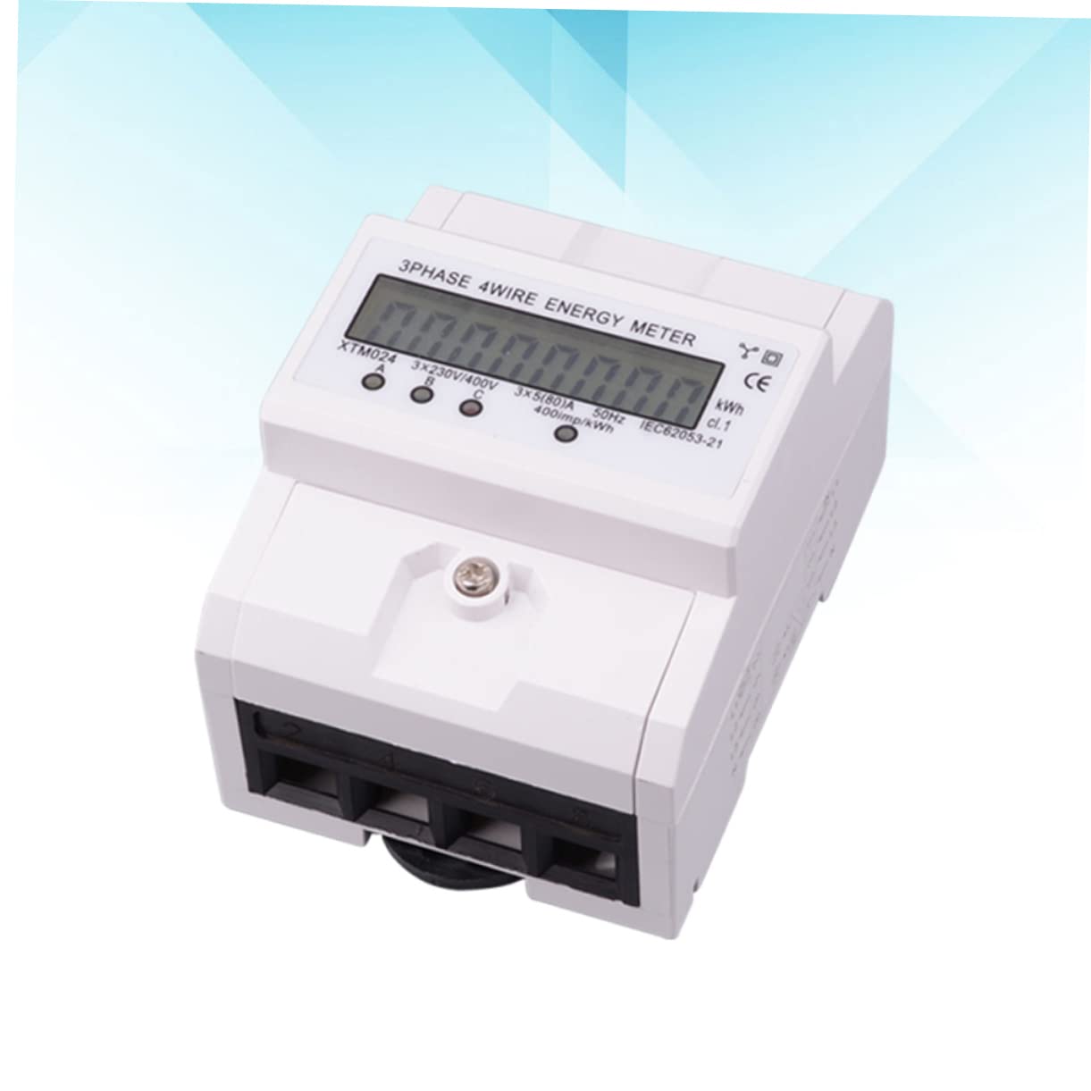 CHILDWEET 100a Wire Energy LCD Display Rail Watt-Hour for Accurate Voltage Measurement Easy Installation for Electricians