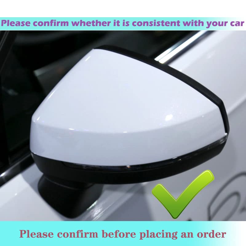 Fouedy Lot De 2 Coques De Rétroviseur De Voiture Pour Audi A3 S3 8 V RS3 - Accessoires De Voiture (avec Assistance Latérale-1