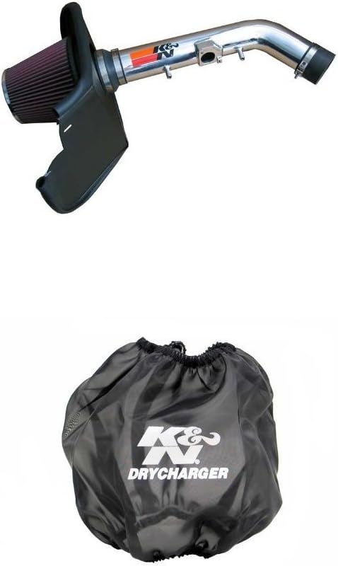 K&N 77-9015KP Performance Air Intake System with Black Air Filter Wrap