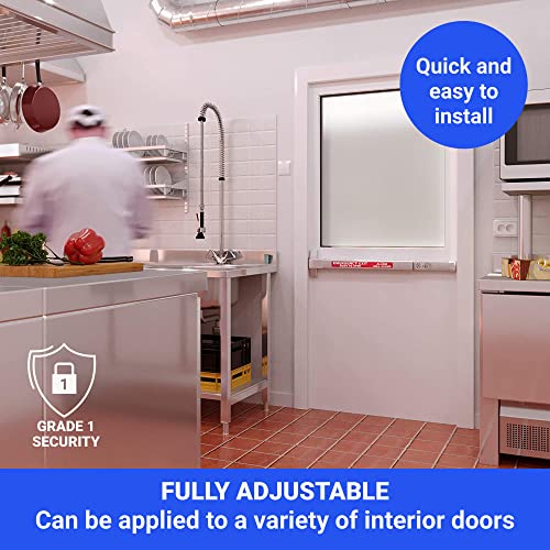 Alarmed Commercial Push Bar Exit Device - Fh-1550A Panic Bar Loud Warning Strike Bar With Warning Stickers - Ul Parts - Easy Installation #TOP5