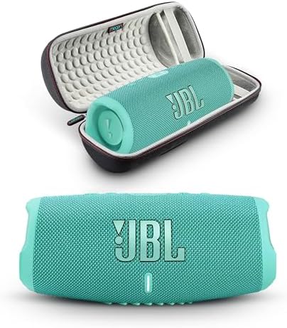 JBL Charge 5 – Alto-falante Bluetooth portátil com estojo de viag...
