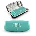 Produktbild JBL Charge 5 - Tragbarer Bluetooth-Lautsprecher mit Megen Hartschalen-Reiseetui mit IP67 wasserdicht und USB-Ladeausgang (Blaugrün)