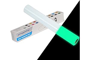 Siser Glow in The Dark Heat Transfer Vinyl 12" x 5ft, Luminous Green