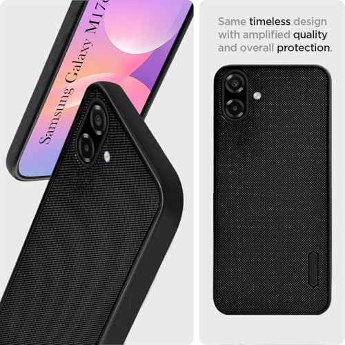 Image of Jkobi Rubberised Back Cover Case for Samsung Galaxy M17e (Textured Grip Design | Micro-Fiber Cloth Inside | Slim and Light Weight | Soft Touch and Feel)