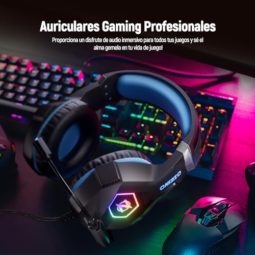 Auriculares gaming Ozeino ligeros que eliminan el dolor de orejas en PC 6