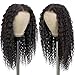 Style Icon 26 Inch 13x6 Lace Frontal Wig Free Part Long Curly Wig Heat Resistant Fiber Dark Brown Wig(26 Inches,5B)