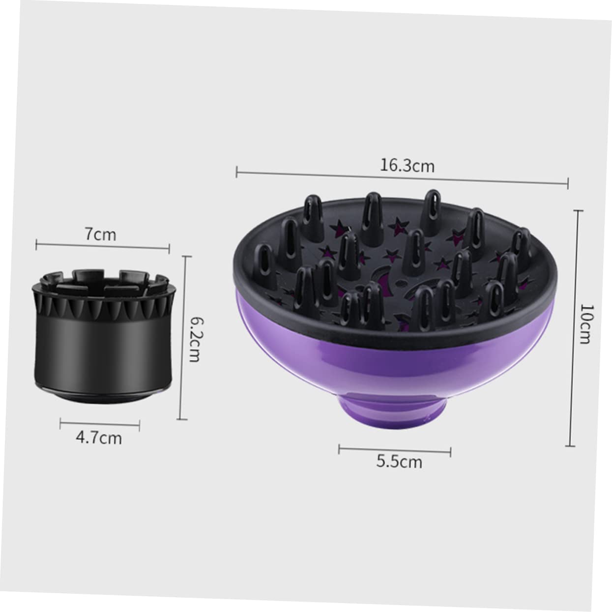 Beatifufu Hair Dryer Hood 4.2-6.2 Diameter Hair Diffuser for Blow Dryer Diffuser