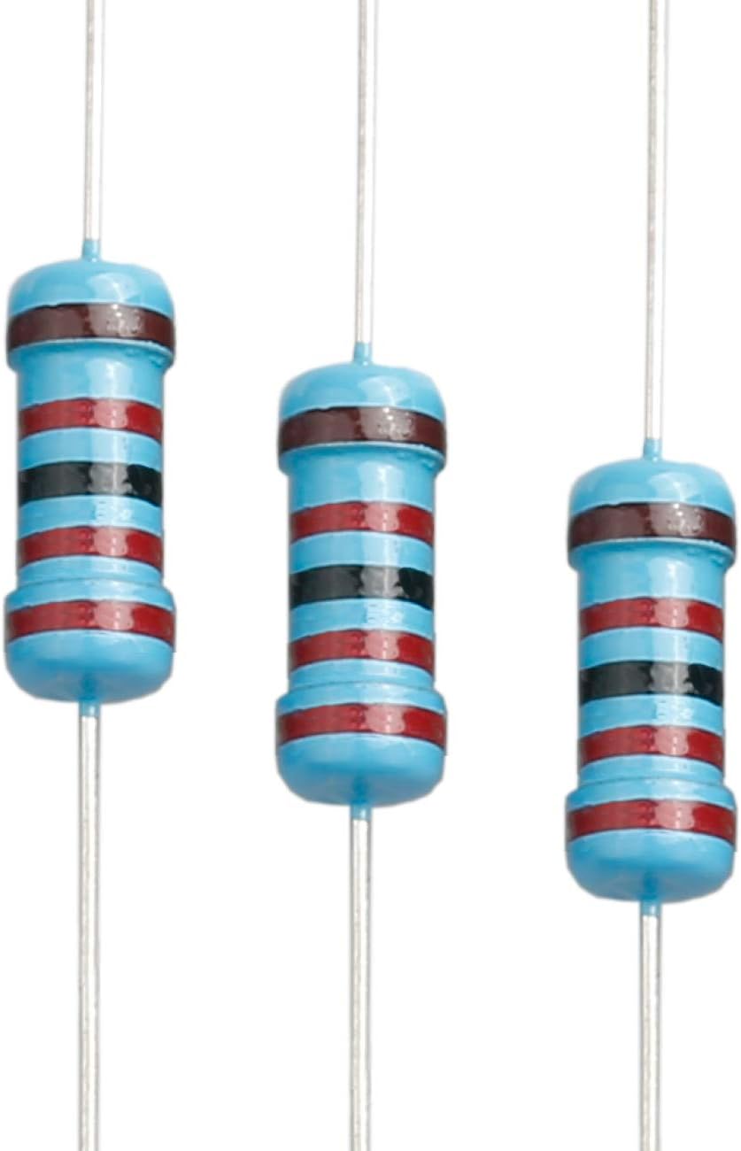 100pcs 22K ohm Resistor 1W, 1 Watt ±1% Tolerance Metal Film Fixed Resistor, Multiple Values of Resistance Optional