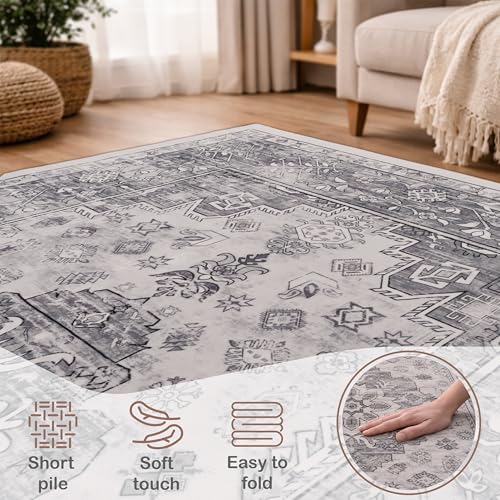 Tapis de passage antidérapant et facile à laver couleur gris