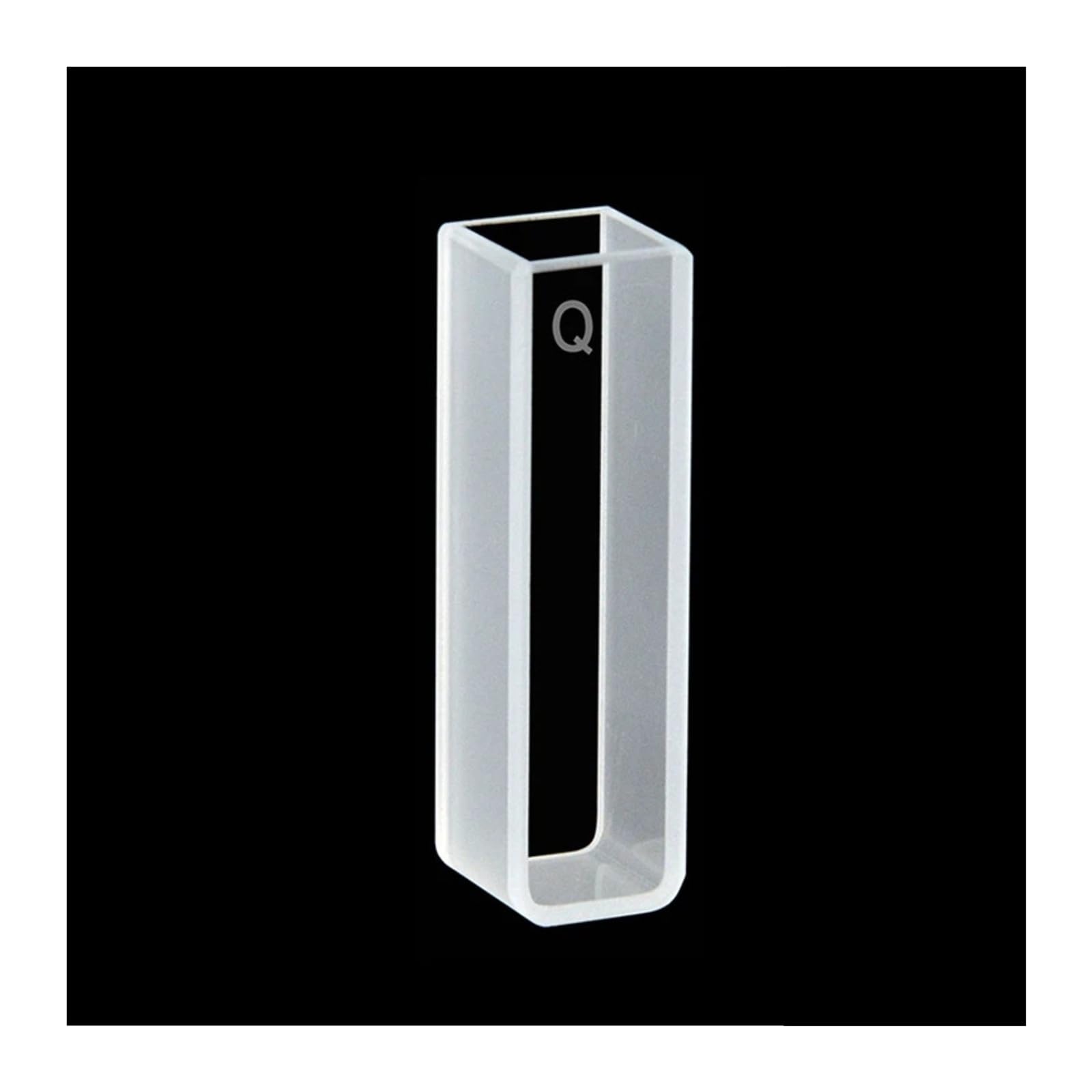 Cuvette al Quarzo da 2 Pezzi con coperchi, Dimensioni 12,5 * 12,5 * 45 mm, Percorso Ottico 10 mm, JGS1, traslucenza su Due Lati, Adatte for Laboratorio spettrofotometrico