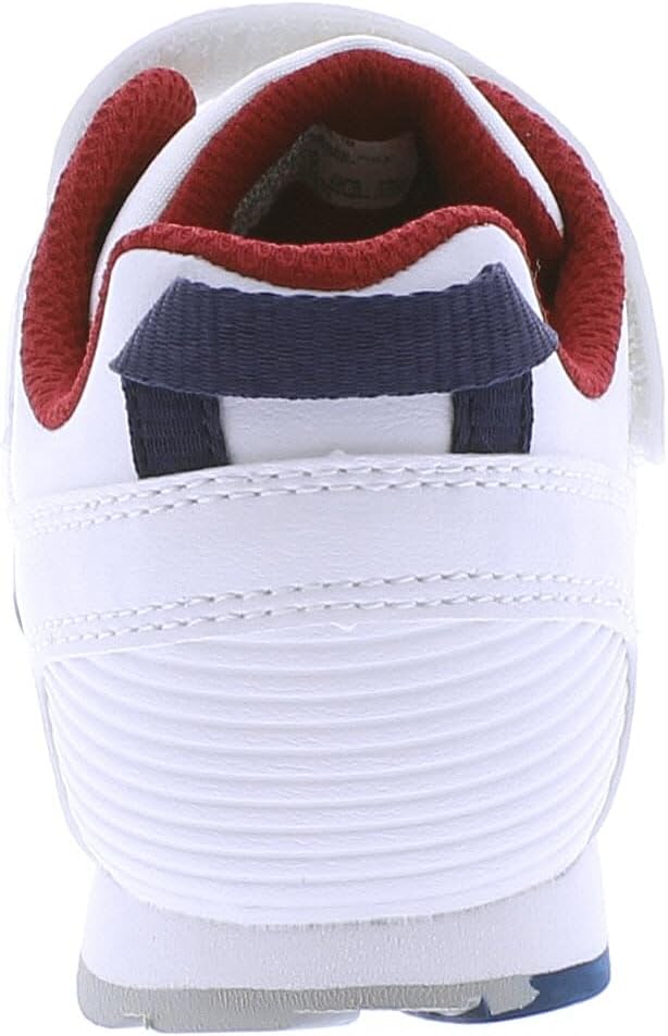 TSUKIHOSHI Racer Kids Shoes - Strap-Closure Machine-Washable Kids and Toddler Shoes with Wide Toe Box & Slip-Resistant, Non-Marking Outsoles, White/Navy - 9 Toddler (1-4 Years) - Image 6