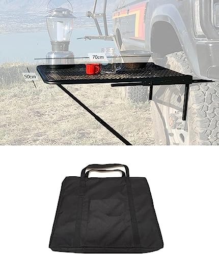 Table de pique-nique portable sur pneu camping pliante et réglable