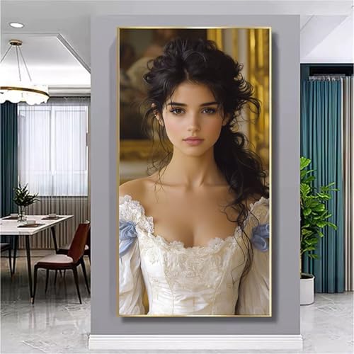 Toile pour decoration Noel murale en strass carrés full drill 5D