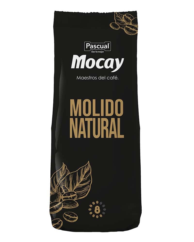 Mocay – Pack 6 Paquetes de Café Molido de Tueste Natural – 6 x 250 gr