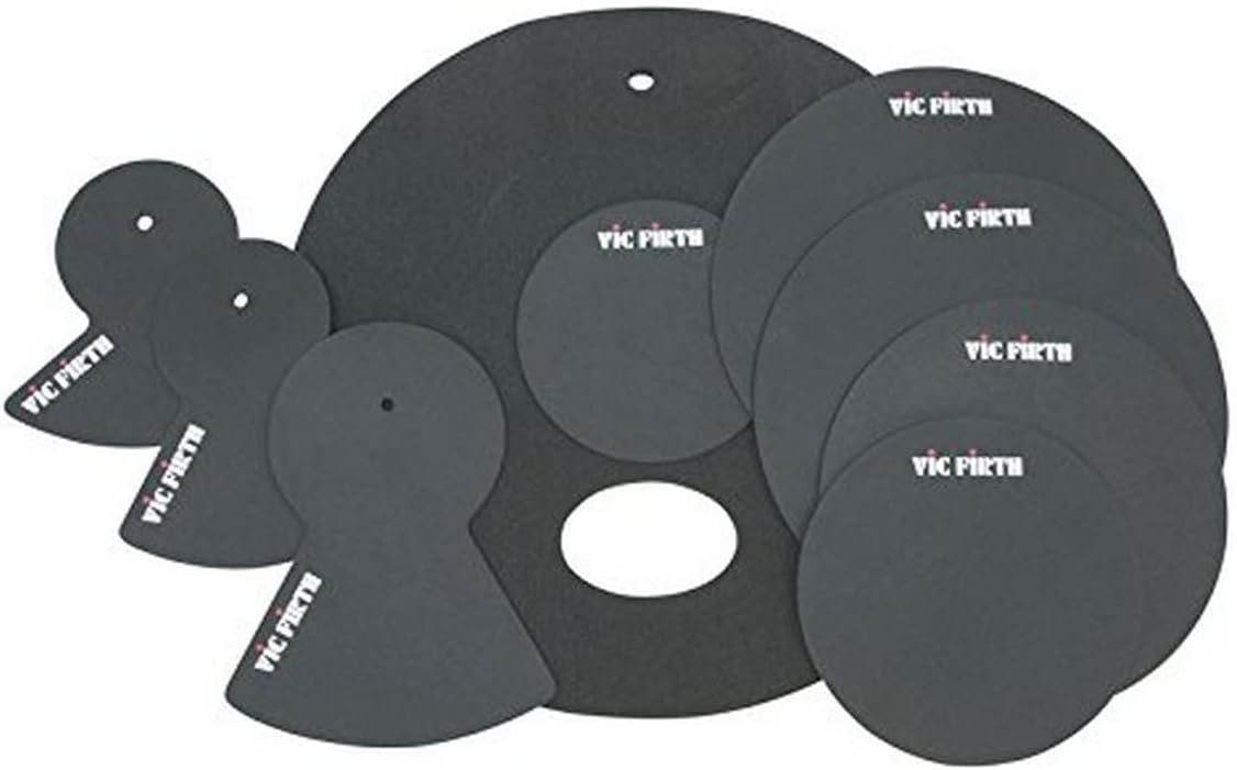 Drum Mute Prepack with Mutes Sized 12, 13, 14, 16, 22", Hi-Hat & 2 Cymbal Mutes