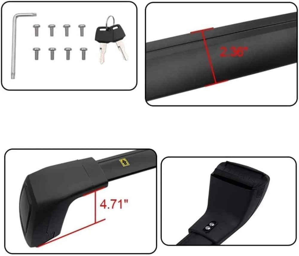 Baca de Coche para Hyundai Tucson 2022 2023 System de Soporte de Carga, portaequipajes con Cerradura,para portabicicletas
