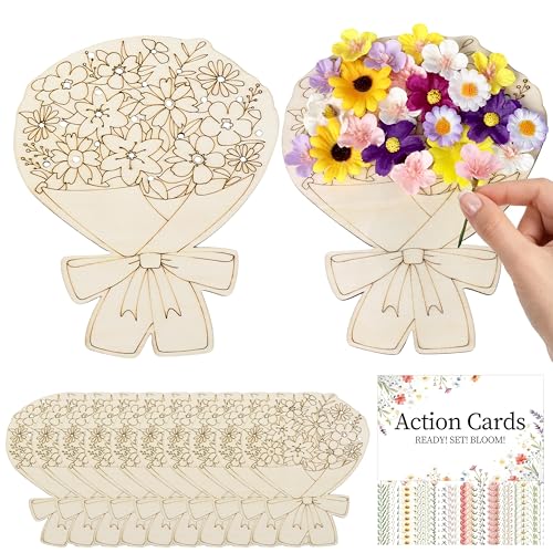 Wooden Flower Collector Nature Exploration Board - 10 Pcs Outdoor