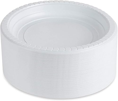 Desechables de plástico duraderos y convenientes para fiestas y eventos (platos de 7 pulgadas, 100 unidades, 100 unidades)