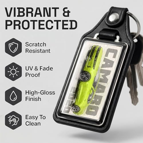 Image of Brotherhood Car Key Chain for Camaro - Classic Models Keychain for Men and Women Gift Key Ring - -