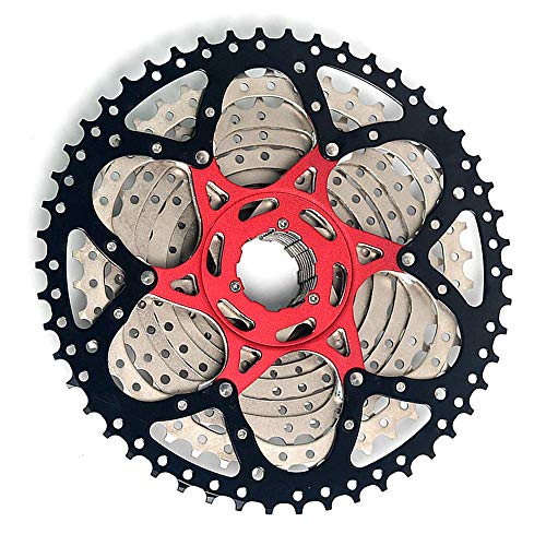 JFOYH 9 Speed Cassette Mountain Bicycle Freewheel 11-50T Fit for Sram/Shimano, Except for XD and Micro-Spline - Thumbnail 2