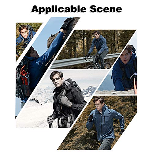 Zwbfu quentes de inverno Velo à prova de vento e tela sensível ao toque à prova d'água Esportes Cic