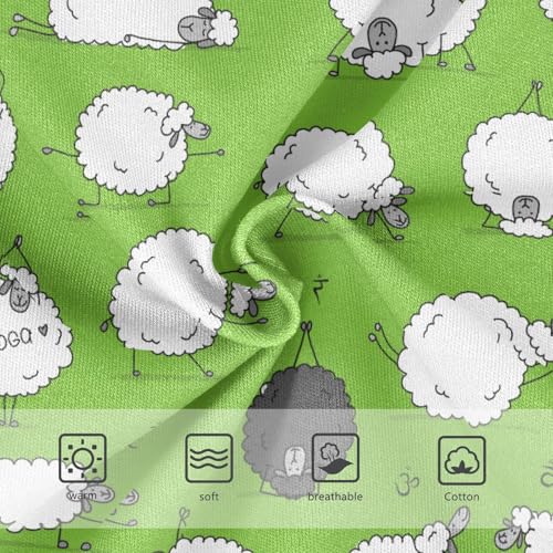 Little Girls' Soft Cotton Underwear Kids Breathable Comfort Funny Yoga Sheep Panties Briefs Toddler3