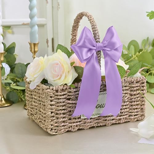 Image of Double Face Light Purple Satin Ribbon 2 inch X 25 Yards for Gift Wrapping Very Suitable for Weddings Party Hair Bow Invitation Decorations and More