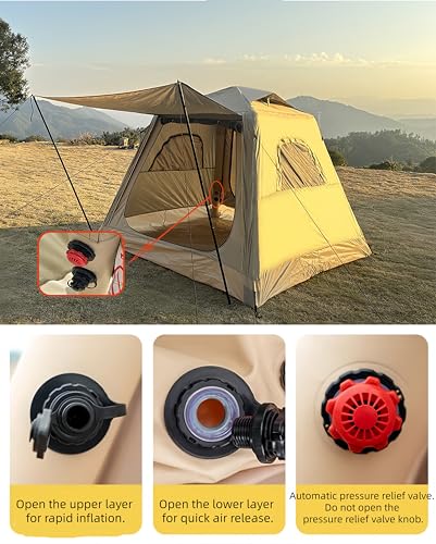 Carpa Inflable para Camping Familiar, capacidad 1 persona miniatura 4