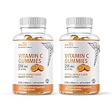 Nutri Vitamin C Chewable Gummies - (2 Pack) Adults and Kids - Daily Supplement for Immune Function &