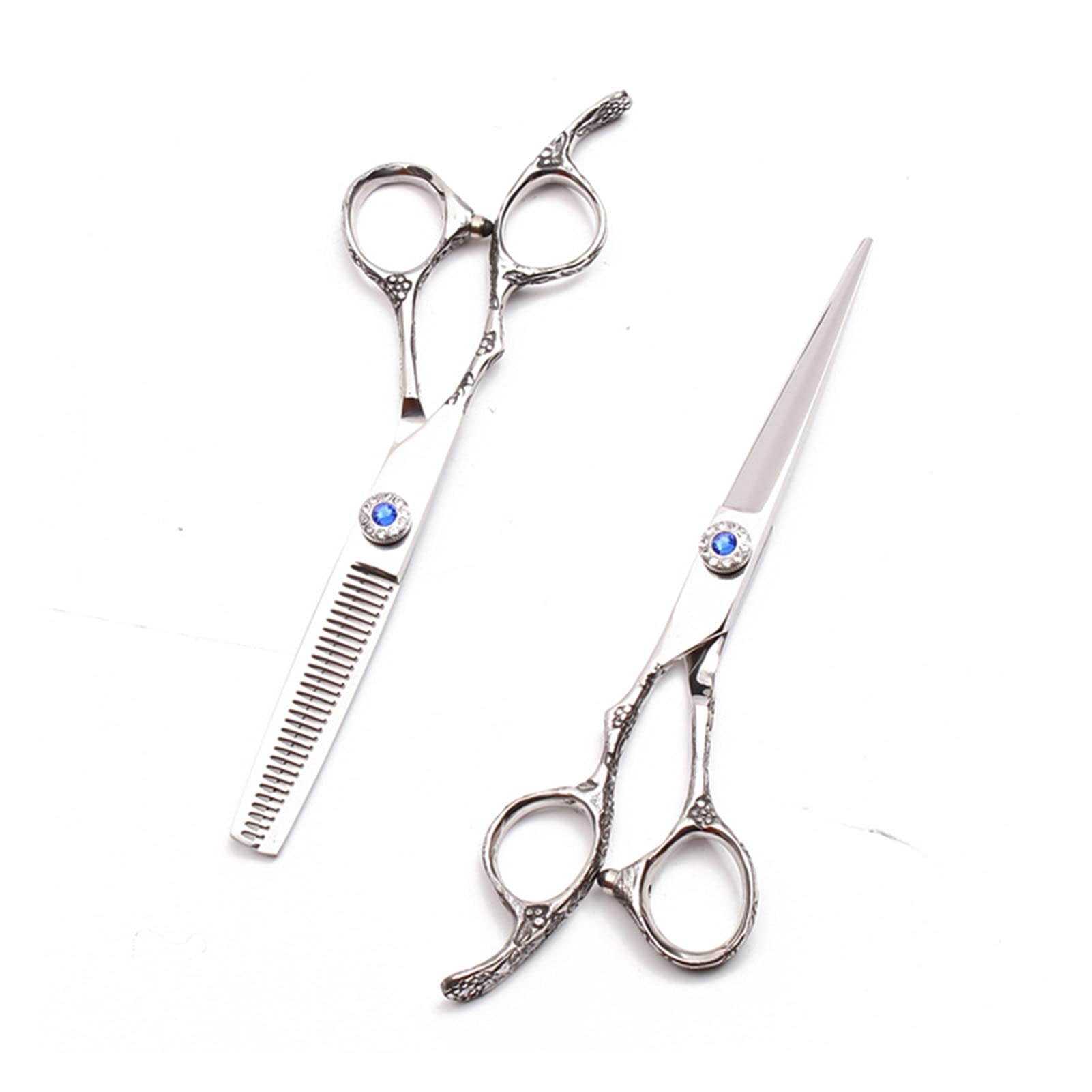 Ciseaux de Coiffure pour gaucher, 5,5 Pouces (16 cm), kit d'effilage Professionnel (Yin C 5.5yy B)