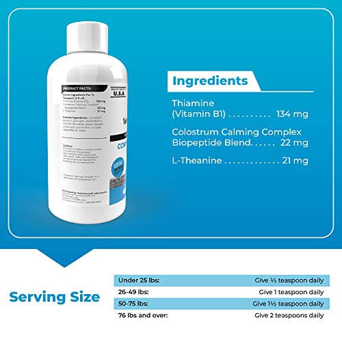 Vetriscience Composure Liquid Max For Dogs And Cats, 8 Oz, Calming Supplement For Dogs Dealing With Separation Stress, Noise, Thunder And Situational Anxiousness And Anxiety., 0900860.008 #TOP1