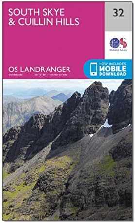 Isle Of Skye Os Map Lr032: South Skye & Cuillin Hills 1:50K: Ordnance Survey: 9780319261309:  Everything Else