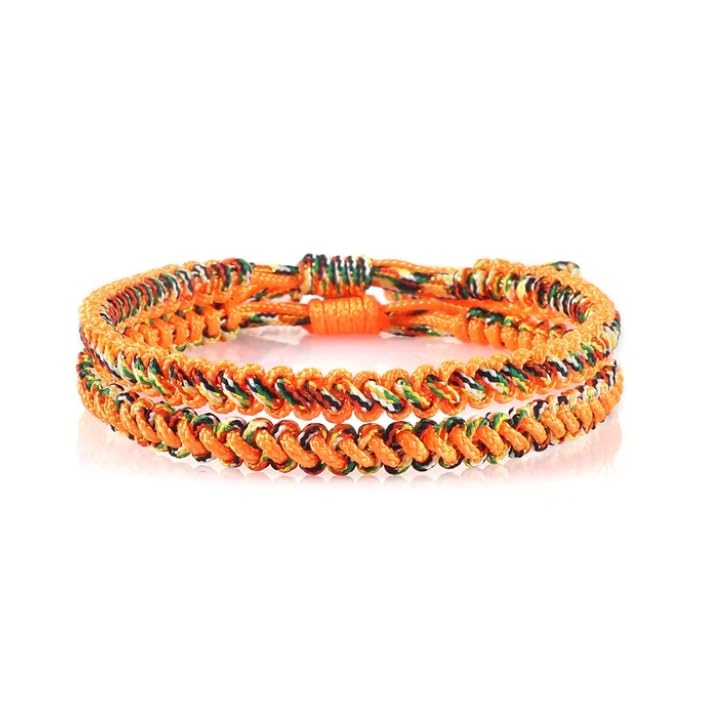 MOCHAMIK 2 unids/Set Cuerda Hilo Rojo Pulsera Tejida Hombres Mujeres Pulseras brazaletes Multicapa