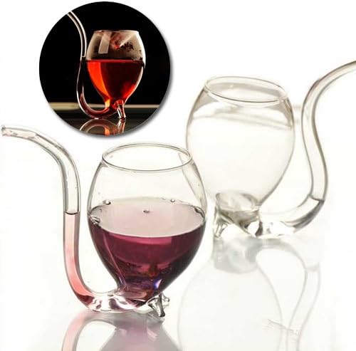 Gadgets Unique Creative Vampire Wine Glass Transparent Sucking Vodka Shot Cup Whiskey Drinking Wineglass Mug