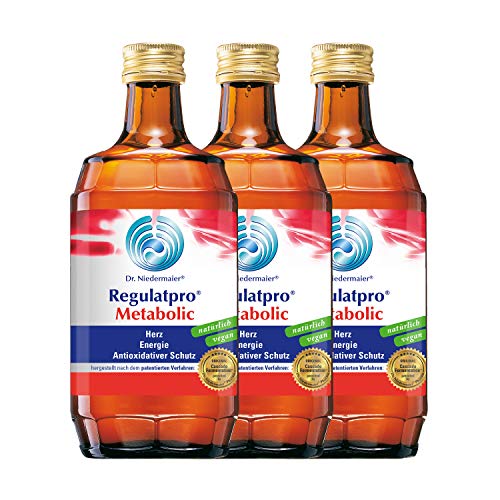 Dr. Niedermaier Regulatpro® Metabolic I für mehr Energie und Leistungssteigerung im Sport** I Anti-Oxidativer Schutz I enthält Magnesium, Mangan, Vitamin B I 3x 350ml (3er Pack)