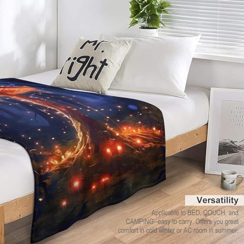 Plaid doux pour le lit et voyage couverture en champignon flannel canapé - 6