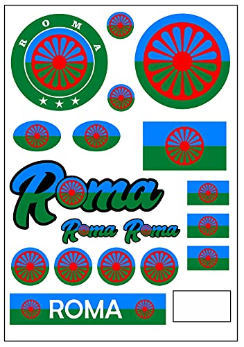 Daged Roma AK - Pegatinas para tarjeta de felicitación para coche, moto, moto, bandera decorativa