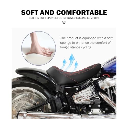 Selle solo basse pour moto Breakout de finition supérieure custom