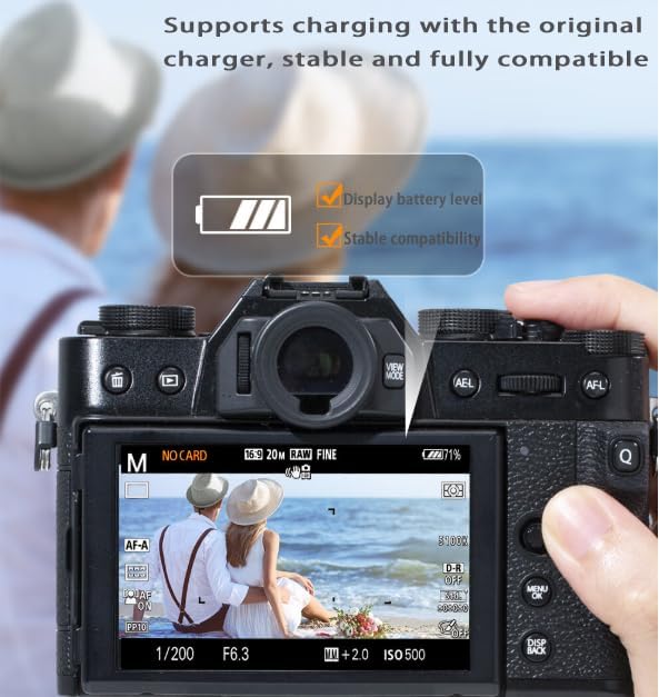 Miniatura 8 de Paquete de 2 baterías NB-13L con cargador dual USB-C compatible con Canon PowerShot G7 X Mark II, G7 X, G1 X Mark III, G5 X, G5X Mark II, G9 X Mark