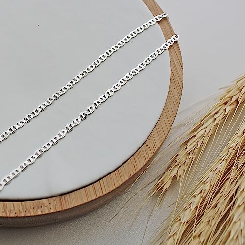 AMENNA, Conjunto Piastrine 3mm Corrente 70cm e Pulseira Masculina Prata 925