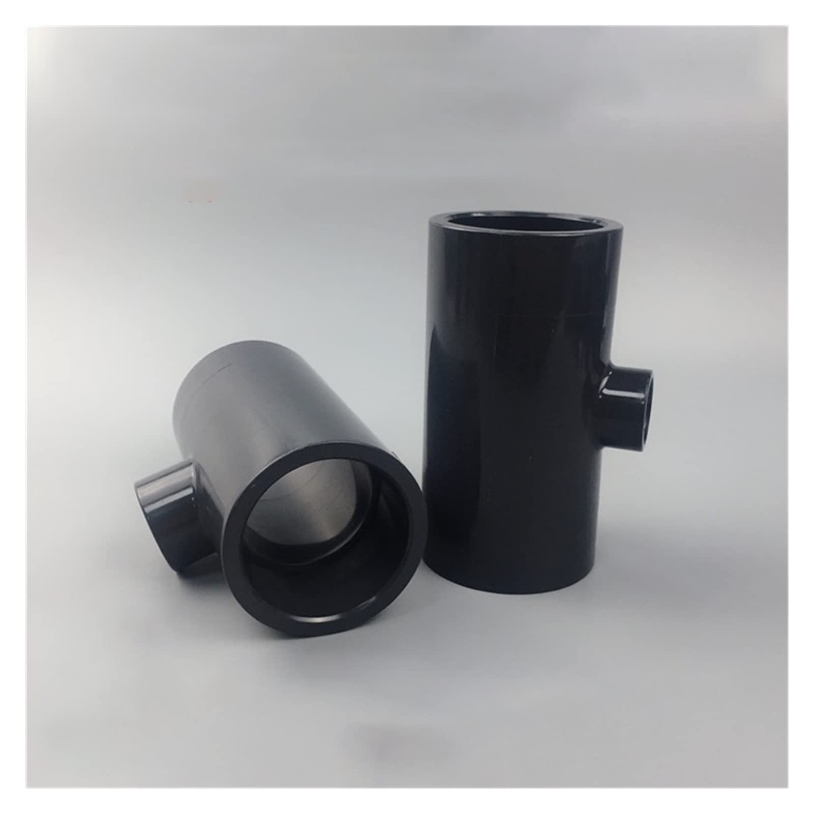 HMTE Accesorios de tubería de Agua de plástico UPVC en T de Diferentes diámetros de PVC 1 Pieza (Color : 1 Pcs, Thread Specification : ID 40 X ID25mm) (1 Pcs ID 50 X ID40mm)