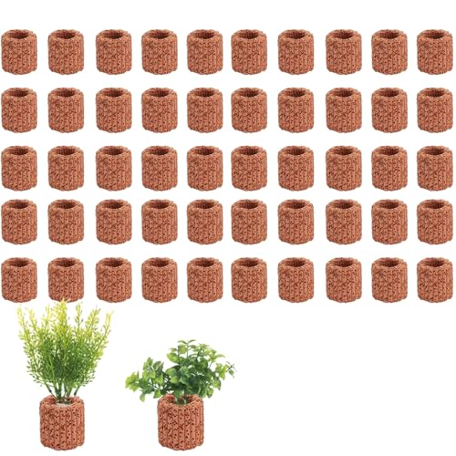 Eterspr 50 anillos de cerámica para plantas acuáticas, anillos de acuario para sostener todo tipo de plantas