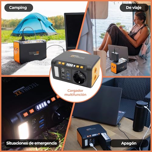 Miniatura 4 de Mini Estación De Energía Tx-205 De Technaxx - Power Bank De 74 Wh 230 V Con Enchufe Incorporado - Batería Externa Para Portátil, Teléfono Móvil, Mini Nevera, Etc., Compatible Con Cargadores Solares
