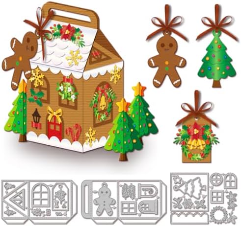 KSCRAFT Christmas Gingerbread Cookie Bows Metal Cutting Dies - Big & Small Sizes For Card Making & Scrapbooking - View #3