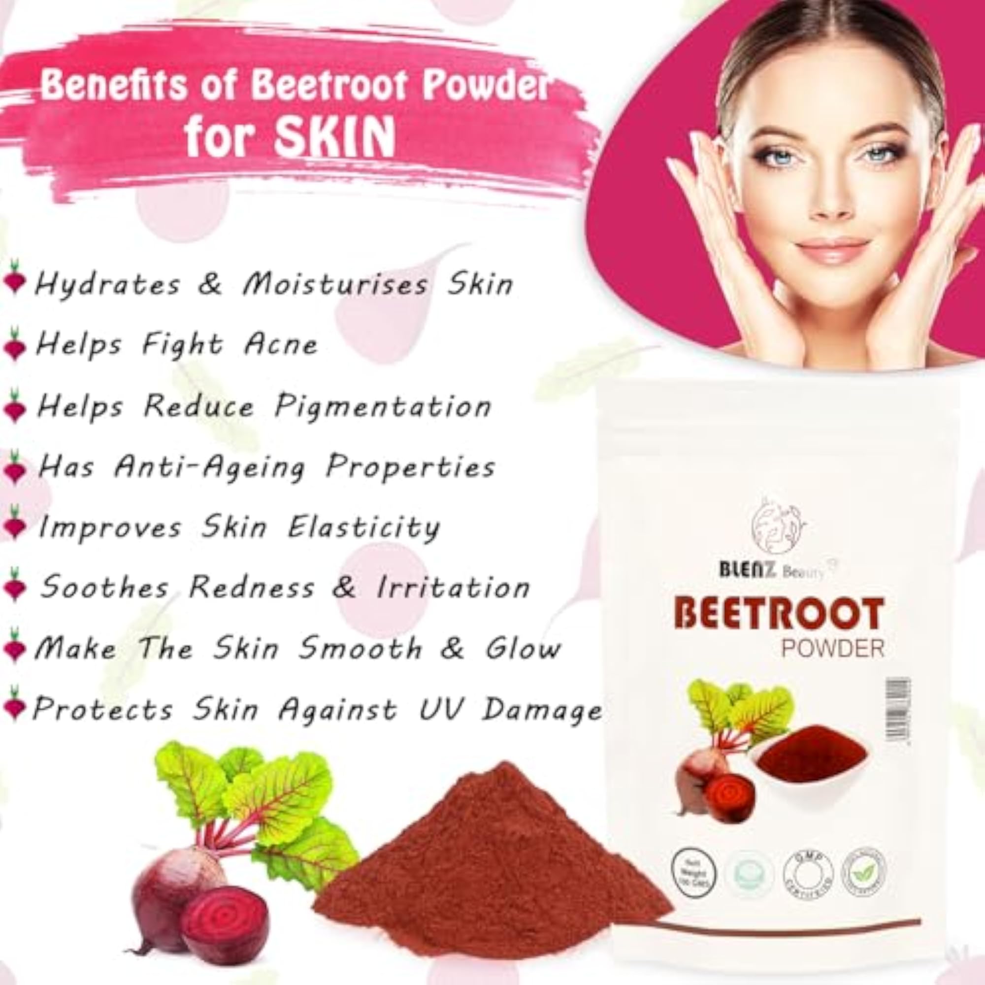 Beet Root Powder, 100 gm