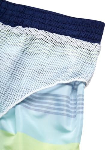 Image of Quad Seven Boys 2-Piece Rash Guard Swimsuit Set Short-Sleeve (Sizes 5-12) | Lightweight Quick-Dry Fabric with Sun Protection, Matching Top & Trunks, Adjustable Drawstring Waist for Pool or Beach Days