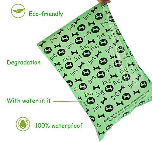 Image of car Dog Poop Bags, Biodegradable & Compostable Garbage Bag Pets Poop Bag Recycling Thickened Leakproof Trash Bag (Green, 120 Counts)